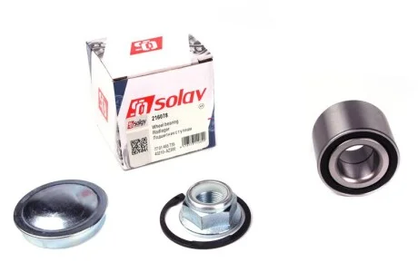 Підшипник маточини (задньої) Renault Megane/Clio 01- (25x52x37) (к-кт) Solgy 216078