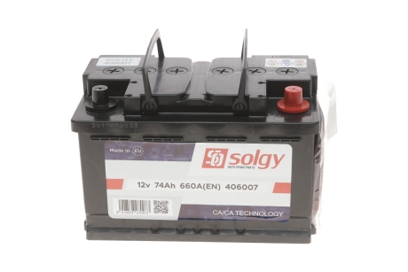 Стартерная батарея (аккумулятор) Solgy 406007 (фото 1)