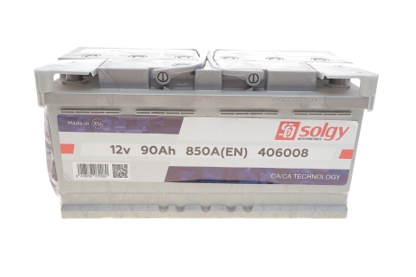 Стартерная батарея (аккумулятор) Solgy 406008 (фото 1)
