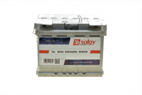 Стартерная батарея (аккумулятор) Solgy 406019