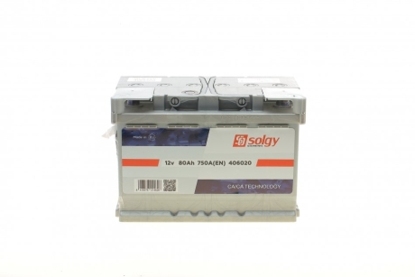 Стартерная батарея (аккумулятор) Solgy 406020 (фото 1)
