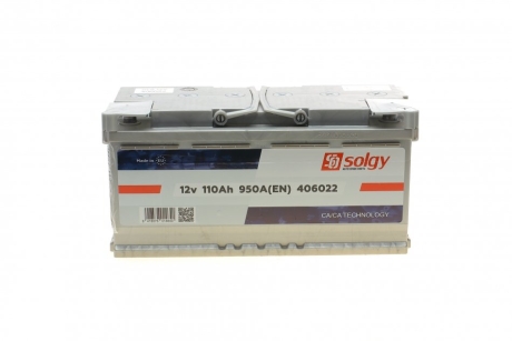 Стартерная батарея (аккумулятор) Solgy 406022 (фото 1)