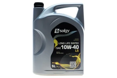Масло 10W40 LONG LIFE SINTEX LS (5L) (MB 228.51/MB 228.31/ACEA E4/E6/E7/E9) Solgy 504037