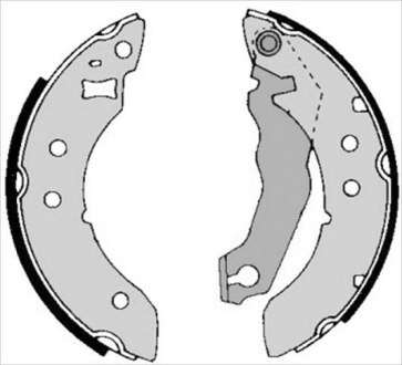 Гальмівні колодки барабанні STARLINE BC 01390