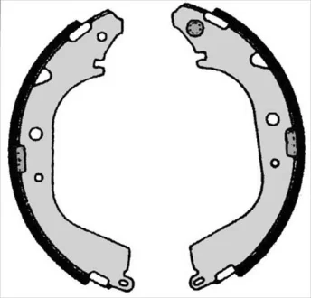 Тормозные колодки барабанные STARLINE BC 05280