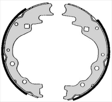 Тормозные колодки барабанные STARLINE BC 05450