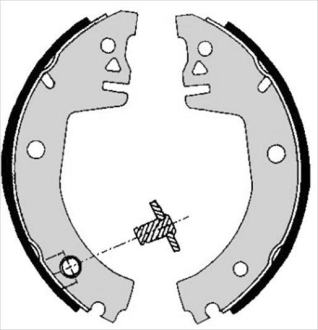 Гальмівні колодки барабанні STARLINE BC 05780