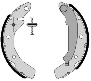 Тормозные колодки барабанные STARLINE BC 07260