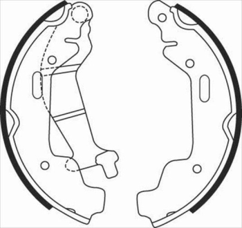 Тормозные колодки барабанные STARLINE BC 08110