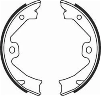Тормозные колодки барабанные STARLINE BC 08140