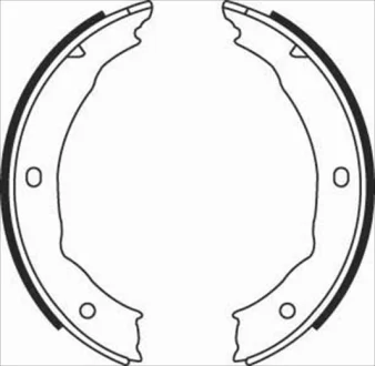 Тормозные колодки барабанные STARLINE BC 08400