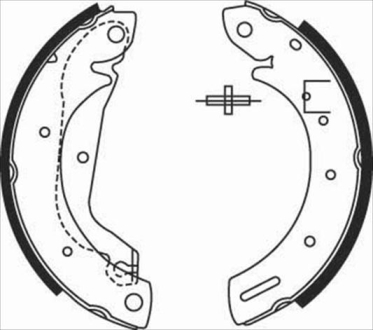 Тормозные колодки барабанные STARLINE BC 08500