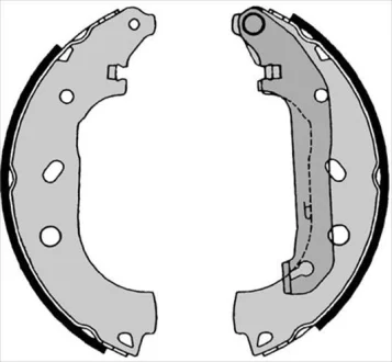 Тормозные колодки барабанные STARLINE BC 08550