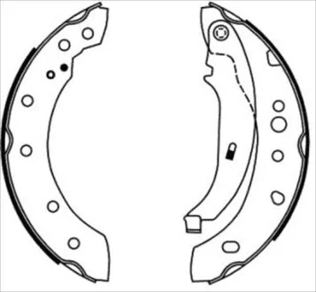 Тормозные колодки барабанные STARLINE BC 08680