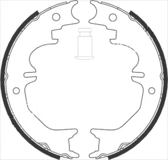 Тормозные колодки барабанные STARLINE BC 08850