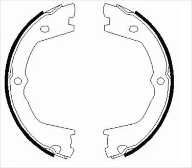 Тормозные колодки барабанные STARLINE BC 09080