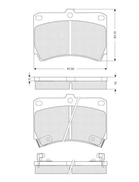 Гальмівні колодки дискові STARLINE BD S063 (фото 1)