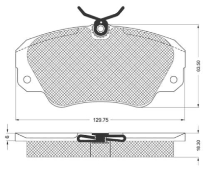 Гальмівні колодки дискові STARLINE BD S121 (фото 1)