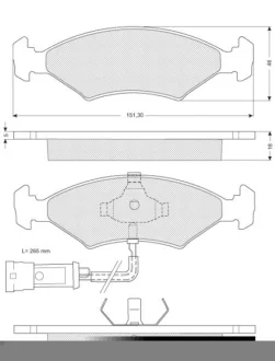 Тормозные колодки дисковые STARLINE BD S141