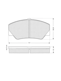 Гальмівні колодки дискові STARLINE BD S154
