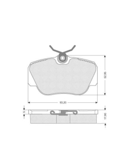 Тормозные колодки дисковые STARLINE BD S155