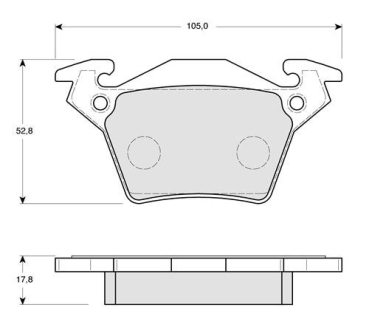 Тормозные колодки дисковые STARLINE BD S165