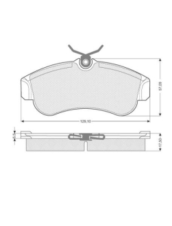 Тормозные колодки дисковые STARLINE BD S203