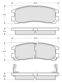 Тормозные колодки дисковые STARLINE BD S230