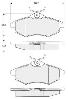 Тормозные колодки дисковые STARLINE BD S319