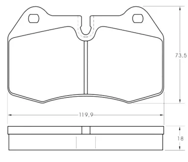 Тормозные колодки дисковые STARLINE BD S351
