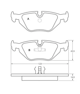 Тормозные колодки дисковые STARLINE BD S381