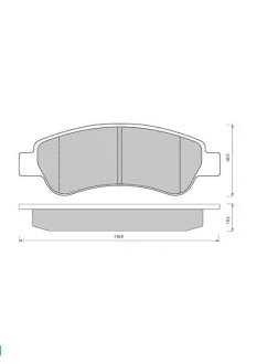 Тормозные колодки дисковые STARLINE BD S405