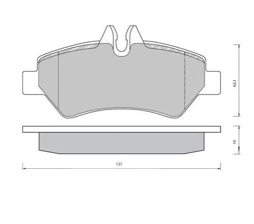 Тормозные колодки дисковые STARLINE BD S423 (фото 1)