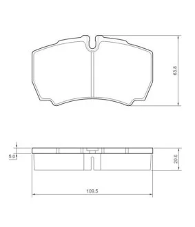 Тормозные колодки дисковые STARLINE BD S432