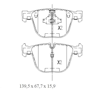 Тормозные колодки дисковые STARLINE BD S439