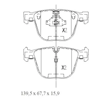 Тормозные колодки дисковые STARLINE BD S439