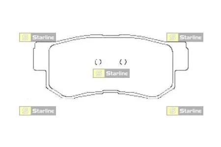 Тормозные колодки дисковые STARLINE BD S441