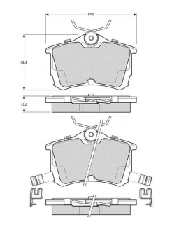 Тормозные колодки дисковые STARLINE BD S443