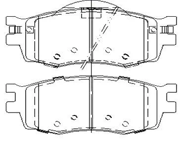 Тормозные колодки дисковые STARLINE BD S457