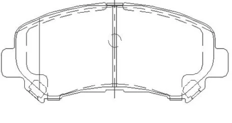 Гальмівні колодки дискові STARLINE BD S502