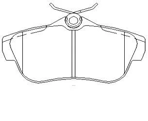 Тормозные колодки дисковые STARLINE BD S515