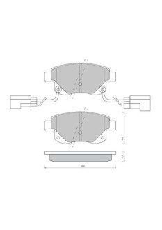 Тормозные колодки дисковые STARLINE BD S850P