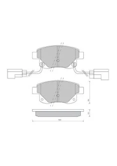 Гальмівні колодки дискові STARLINE BD S850P