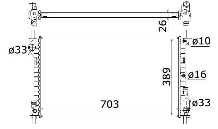 Радиатор охлаждения STARLINE FDA2411 (фото 1)