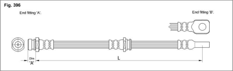 Тормозной шланг STARLINE HA ST.1113 (фото 1)