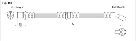 Гальмівний шланг STARLINE HA ST.1150