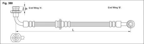Тормозной шланг STARLINE HA ST.1162