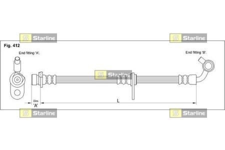 Тормозной шланг STARLINE HA ST.1240
