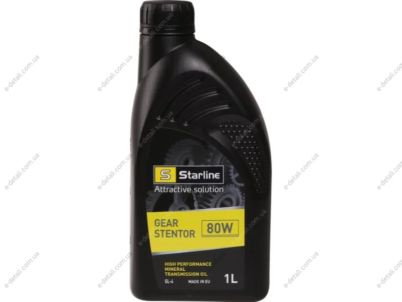 Трансмиссионное масло Starline Gear Stentor GL-4 80W минеральное 1 л STARLINE NAST-1 (фото 1)