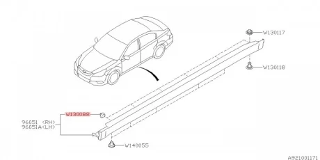 Клипса SUBARU 909130088
